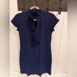 Lilly Pulitzer Navy Top with Floral Accents